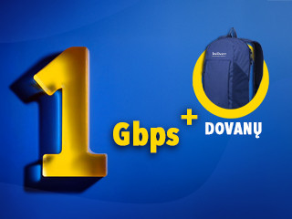 Užsisakyk internetą - kuprinę pasiimk DOVANŲ!