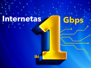 Internetas iki 1 Gbps - tik 15,90 €/mėn.
